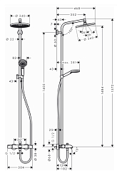 Фото Душевая стойка Hansgrohe Crometta S 27320000