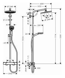 Фото Душевая стойка Hansgrohe Crometta S 27267000