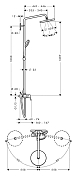 Душевая стойка Hansgrohe Croma 27222000 , изображение 3