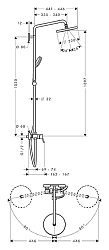 Фото Душевая стойка Hansgrohe Croma 27222000