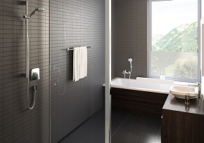 Фото Душевой гарнитур Hansgrohe Croma Select E 26590400