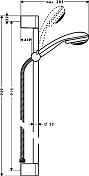 Душевой гарнитур Hansgrohe Crometta 27762000 , изображение 6