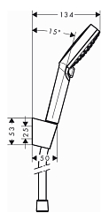 Фото Душевой гарнитур Hansgrohe Crometta Vario 26691400 1,25 м