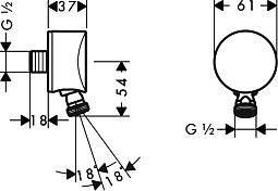 Шланговое подключение Hansgrohe Fixfit 27506000 , изображение 5