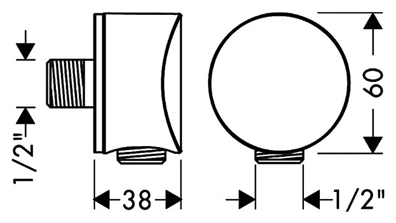 Шланговое подключение Hansgrohe Fixfit 27453000 , изображение 6