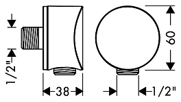 Шланговое подключение Hansgrohe Fixfit 27453000 , изображение 6