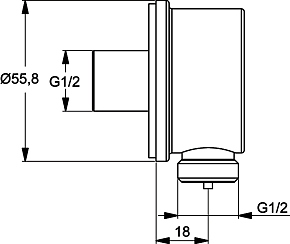 Фото Шланговое подключение Ideal Standard IdealRain B9448AA