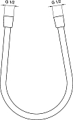 Душевой шланг Ideal Standard Idealflex A4109AA , изображение 2