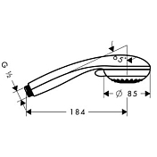 Душевая лейка Hansgrohe Crometta 28563000 , изображение 3