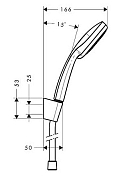 Душевой гарнитур Hansgrohe Croma 100 27595000 , изображение 3
