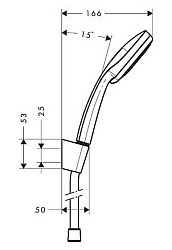 Фото Душевой гарнитур Hansgrohe Croma 100 27593000