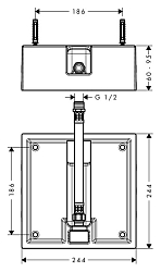 Фото Скрытая часть Hansgrohe Raindance 26471180
