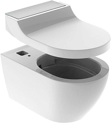 Фото Унитаз подвесной Geberit AquaClean tuma comfort панель нерж. сталь