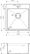Мойка кухонная Omoikiri Akisame 46-LG светлое золото , изображение 2