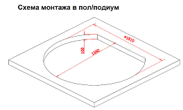 Изображение Акриловая ванна Gemy G9053 O 185х162 Акриловая ванна Gemy G9053 O 185х162 , изображение 3
