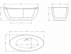 Акриловая ванна Abber AB9236 170х80 , изображение 6