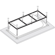 Каркас для ванны Vagnerplast 180x70 VPK18070