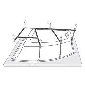 Каркас для ванны Vagnerplast 150x90 VPK15090
