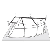 Каркас для ванны Vagnerplast 170x110 VPK170110