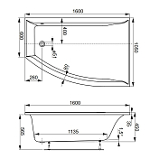 Изображение Акриловая ванна Vagnerplast Veronela Offset 160х105 R Акриловая ванна Vagnerplast Veronela Offset 160х105 R , изображение 8