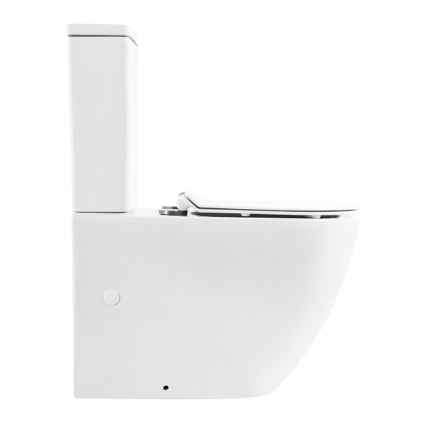 Унитаз-компакт BelBagno Sfera-R BB2141CPR/BB865SC безободковый , изображение 2