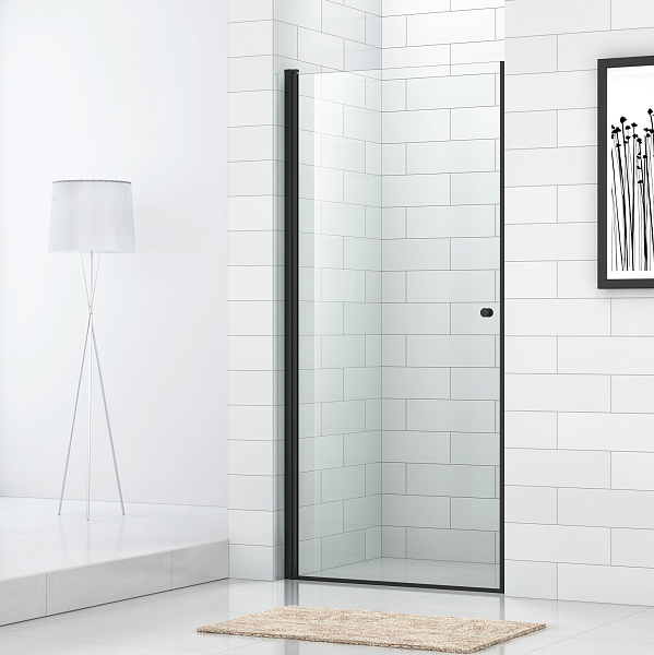 Душевая дверь в нишу Cezares Eco O-B-1-80-C-NERO , изображение 1