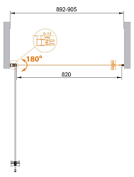 Фото Душевая дверь в нишу Cezares Eco O-B-1-90-C-NERO