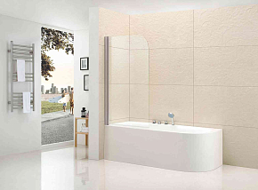 Фото Шторка на ванну Cezares Eco O-V-1-80/140-C-Cr