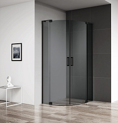 Фото Душевой уголок Cezares Slider R-2-90/100-GRIGIO-NERO