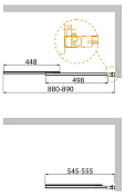 Шторка на ванну Cezares Slider VF-11-90/150-P-Cr , изображение 2