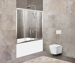 Фото Шторка на ванну BelBagno Unique VF-2-150/180-140-C-Cr