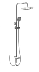 Фото Душевая стойка BelBagno Ancona DOC2FD-CRM