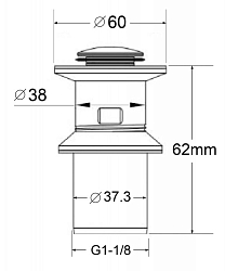 Фото Донный клапан BelBagno BB-PCU-01-IN