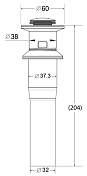 Донный клапан BelBagno BB-PCU-02-IN , изображение 2