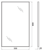 Изображение Зеркало BelBagno SPC-AL-500-800 Зеркало BelBagno SPC-AL-500-800 , изображение 8