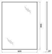 Изображение Зеркало BelBagno SPC-AL-600-800 Зеркало BelBagno SPC-AL-600-800 , изображение 8