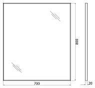 Изображение Зеркало BelBagno SPC-AL-700-800 Зеркало BelBagno SPC-AL-700-800 , изображение 8