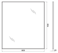 Изображение Зеркало BelBagno SPC-AL-800-900 Зеркало BelBagno SPC-AL-800-900 , изображение 7