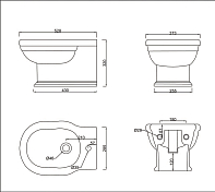 Изображение Биде подвесное BelBagno Boheme BB115BH Биде подвесное BelBagno Boheme BB115BH , изображение 11