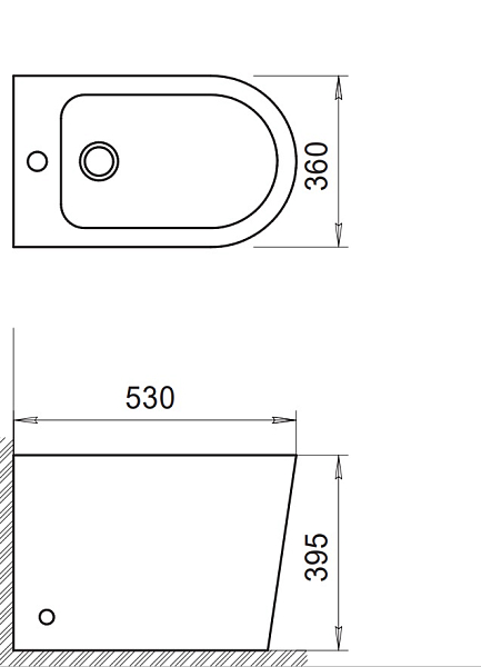 Биде напольное BelBagno Flay-R BB1003B , изображение 6