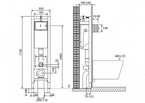 Фото Система инсталляции для унитазов BelBagno BB003-30