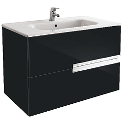 Фото Тумба под раковину Roca Victoria Nord Black Edition 80 2 ящика