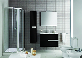 Фото Тумба под раковину Roca Victoria Nord Black Edition 80 2 ящика