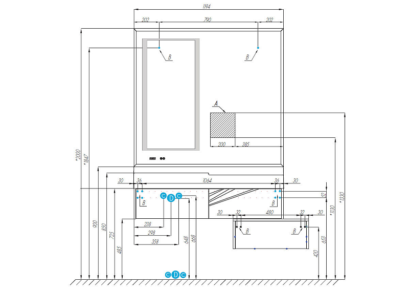 Зеркало Aquaton Сакура 120 1A220002SKW80 , изображение 5