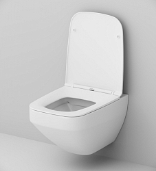 Фото Комплект AM.PM Inspire 2.0 IS47001.50A1700 (унитаз с инсталляцией, сиденье с микролифтом, клавиша Pro S белая)
