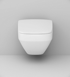 Фото Комплект AM.PM Inspire 2.0 IS450A38.50A1700 (унитаз с инсталляцией, сиденье с микролифтом, клавиша черная)