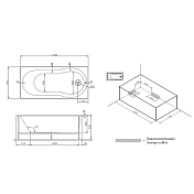 Изображение Акриловая ванна AM.PM X-Joy 170х70 Акриловая ванна AM.PM X-Joy 170х70 , изображение 10