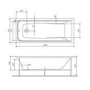 Изображение Акриловая ванна AM.PM Gem 160х70 Акриловая ванна AM.PM Gem 160х70 , изображение 9