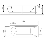 Изображение Акриловая ванна AM.PM Spirit 170х70 Акриловая ванна AM.PM Spirit 170х70 , изображение 9