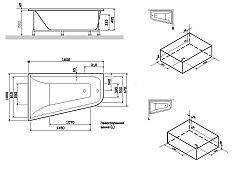 Акриловая ванна AM.PM Spirit 160х100 L , изображение 9